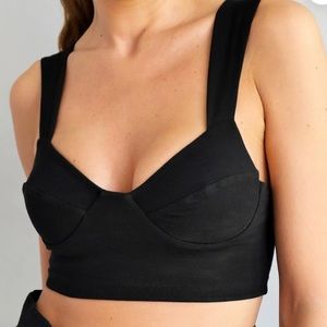 NWT Urban Revivo Bustier Cropped Top Size X small